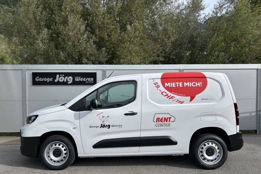 Toyota Proace City Van – Mietfahrzeug im Jörg Rent-Center Weesen