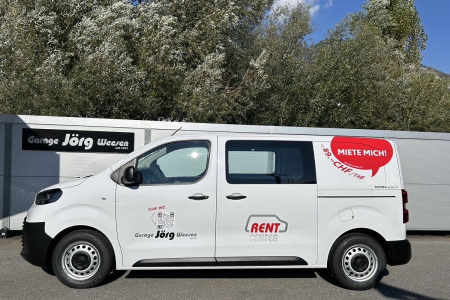 Toyota Proace Van – Mietfahrzeug im Jörg Rent-Center Weesen