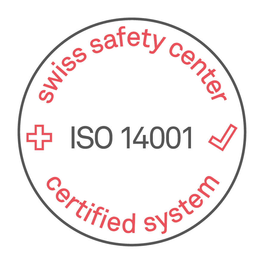 ISO 14001 Zertifikat – Swiss Safety Center
